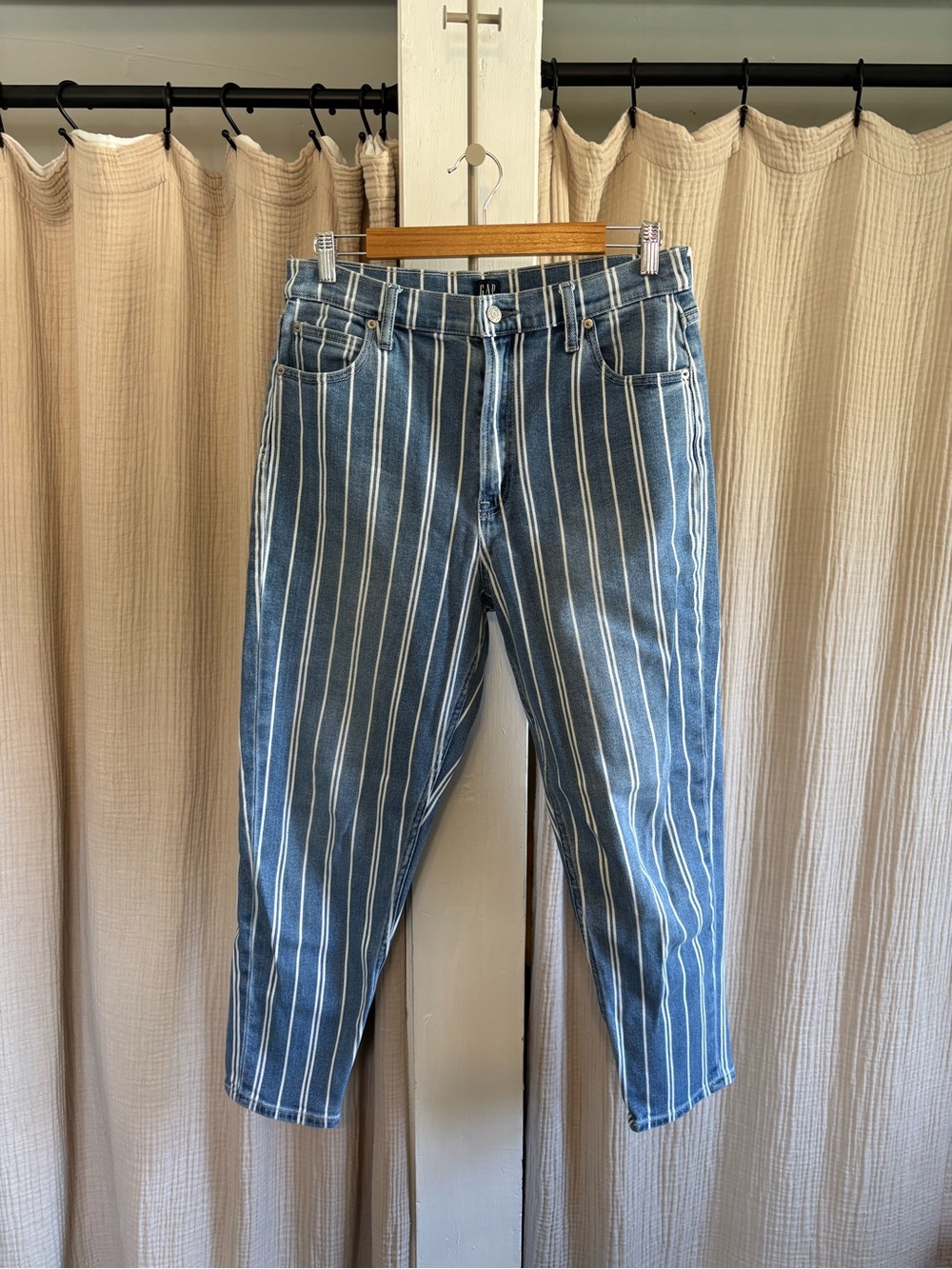 GAP Striped Mom Jean- 10/30
